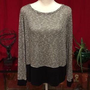 INC International Concepts Metallic Sweater, Sz XL